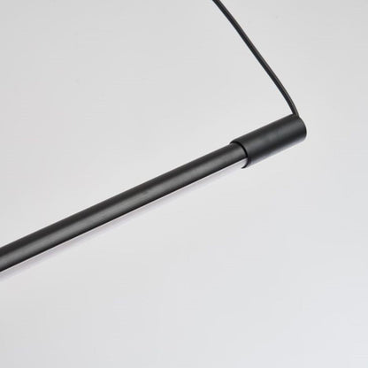 Minimalistyczna lampa wisząca liniowa Zynar, czarna 7