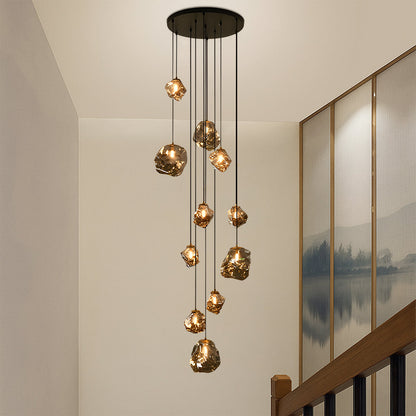 Nordycki żyrandol na klatkę schodową Villa 5