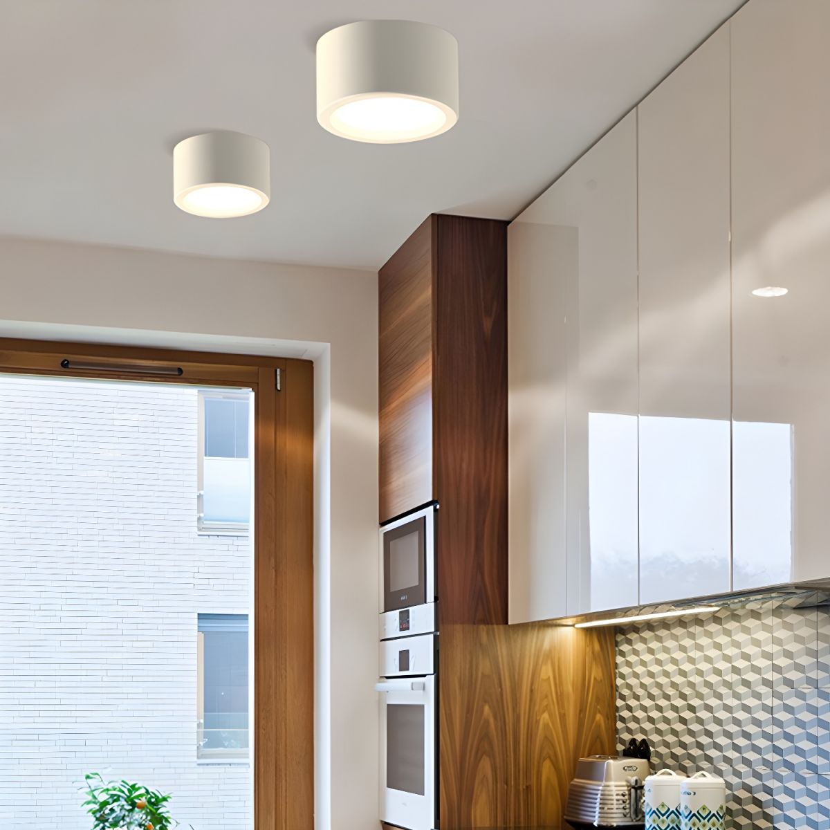 Nowoczesna cylindryczna lampa sufitowa LED 1