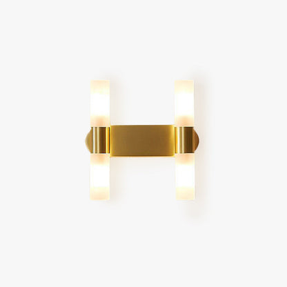 Nowoczesna cylindryczna metalowa lampa ścienna LED Arisha, złota 1