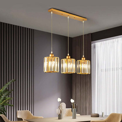 Nowoczesna lampa wisząca Vina z kloszem szklanym, czarna/złota 2