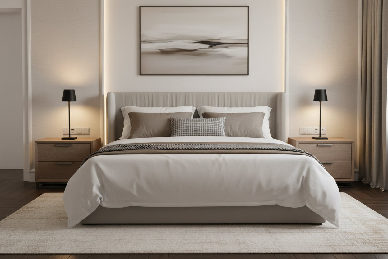 Nowoczesna lampa stołowa LED z dotykowym włącznikiem
