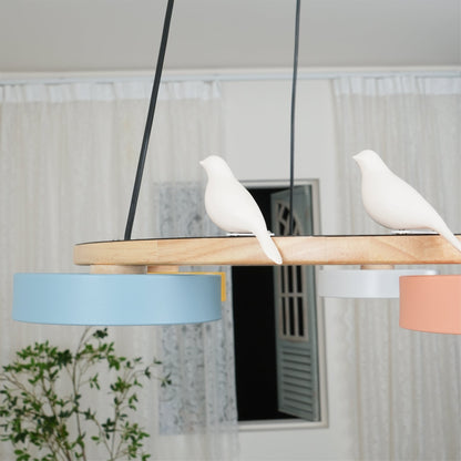 Okrągły żyrandol Cliff Bird 21