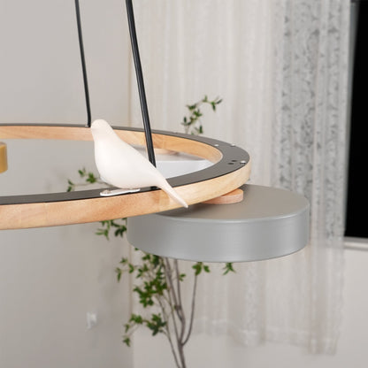 Okrągły żyrandol Cliff Bird 22
