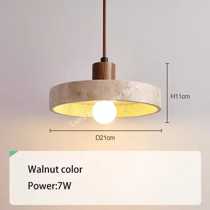 Lampa wisząca z kamienia – nowoczesna lampa sufitowa dekoracyjna w stylu minimalistycznym