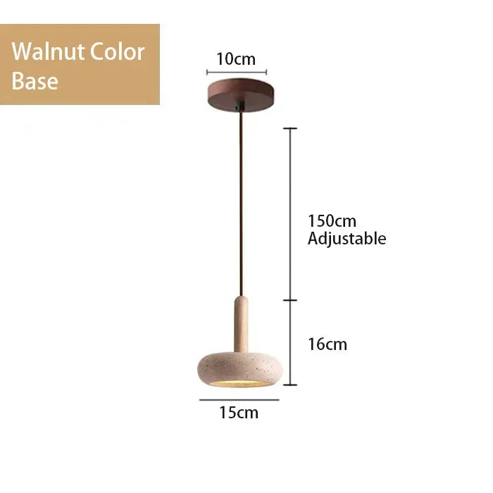 Lampa wisząca z kamienia – nowoczesna lampa sufitowa dekoracyjna w stylu minimalistycznym