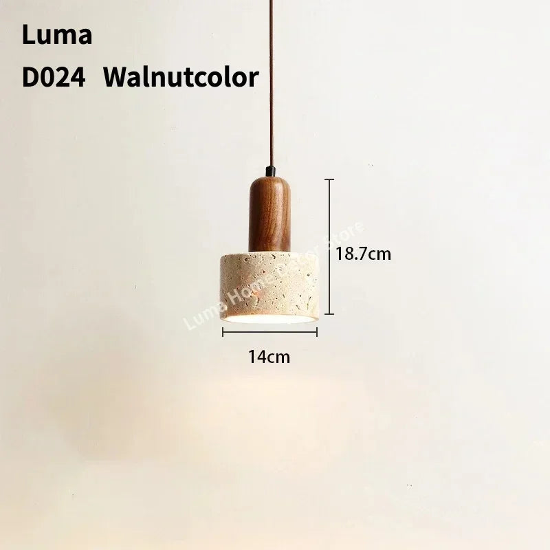 Lampa wisząca z kamienia – nowoczesna lampa sufitowa dekoracyjna w stylu minimalistycznym