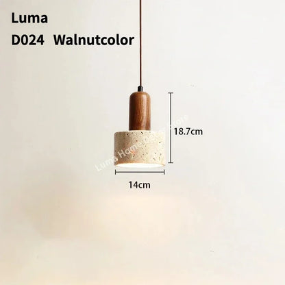 Lampa wisząca z kamienia – nowoczesna lampa sufitowa dekoracyjna w stylu minimalistycznym