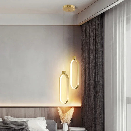 Nowoczesna Lampa Wisząca LED w Geometrycznym Stylu