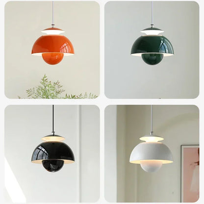 Nowoczesna lampa wisząca w stylu retro – designerski klosz sferyczny