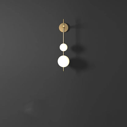 Nowoczesny Kinkiet Geometryczny z Kulami LED