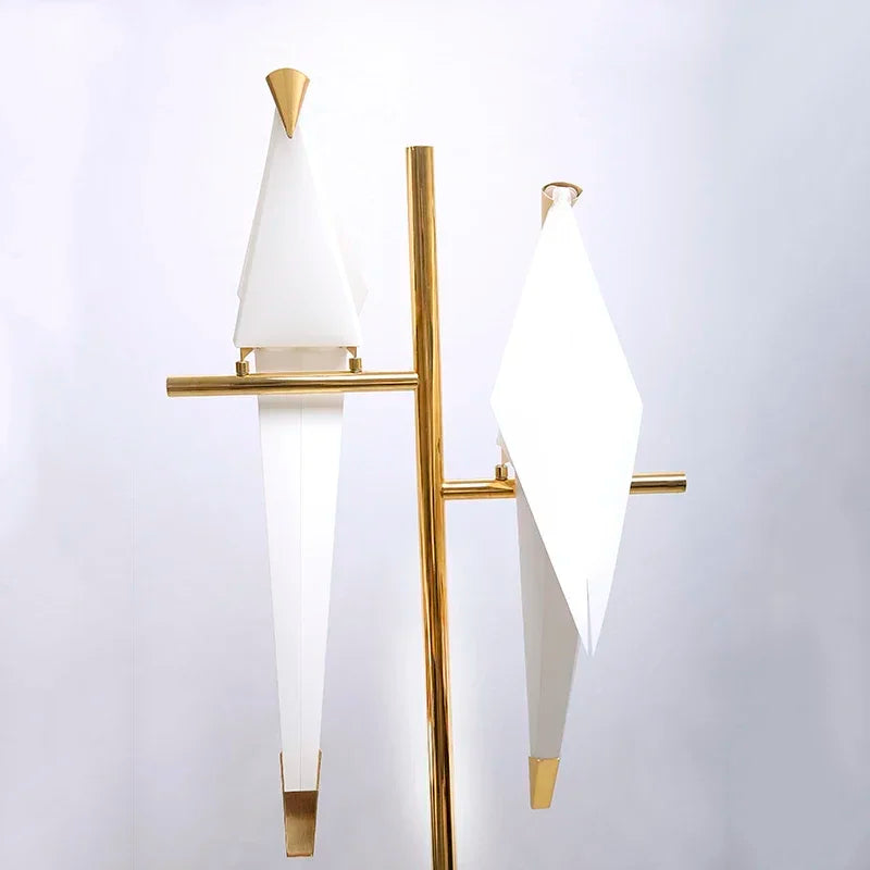 Lampa Origami Ptak | Nowoczesna dekoracyjna lampa stołowa i podłogowa