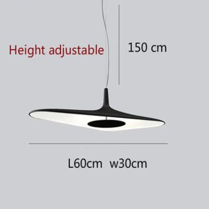 Nowoczesna Lampa Wisząca LED – Futurystyczny Design w Stylu Minimalistycznym
