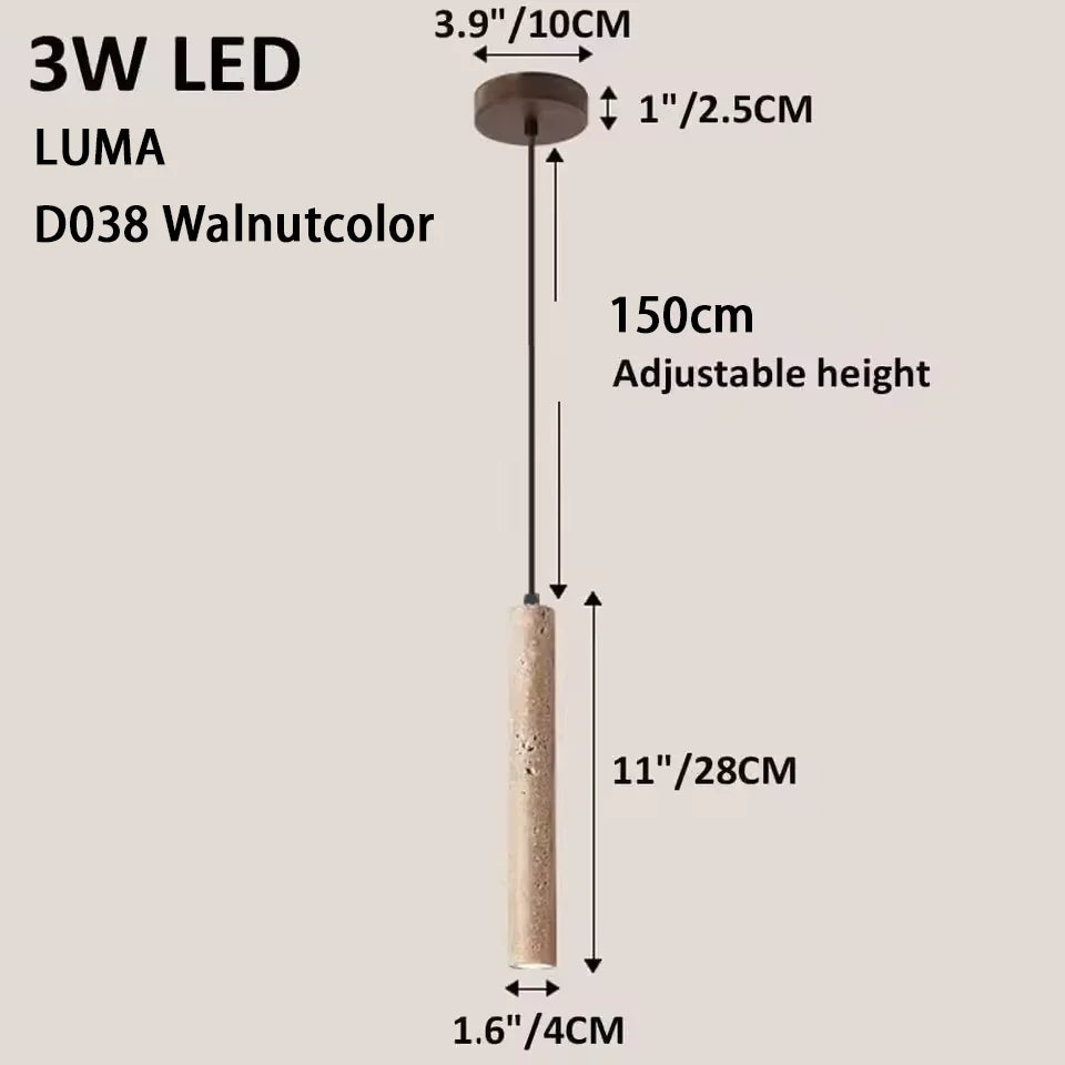 Lampa wisząca z kamienia – nowoczesna lampa sufitowa dekoracyjna w stylu minimalistycznym