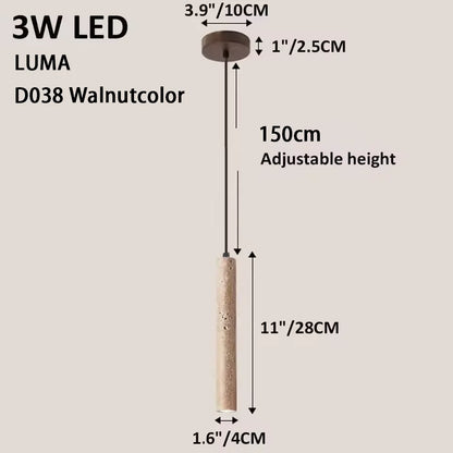 Lampa wisząca z kamienia – nowoczesna lampa sufitowa dekoracyjna w stylu minimalistycznym