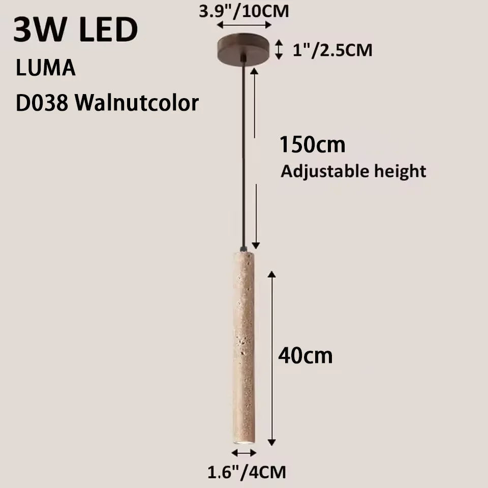 Lampa wisząca z kamienia – nowoczesna lampa sufitowa dekoracyjna w stylu minimalistycznym