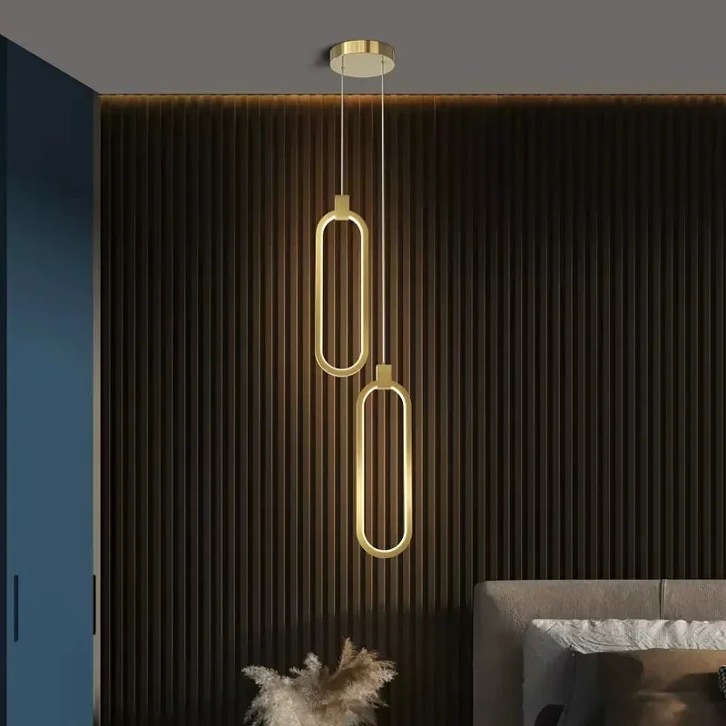 Nowoczesna Lampa Wisząca LED w Geometrycznym Stylu