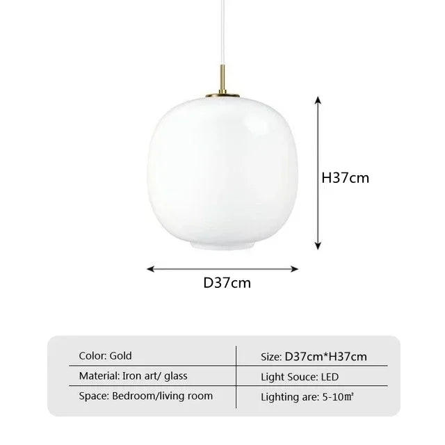 Szklana lampa wisząca LED – minimalistyczny klosz w stylu skandynawskim