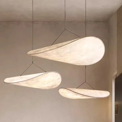 Designerska lampa wisząca Japandi w formie podłużnego panelu – nowoczesna elegancja