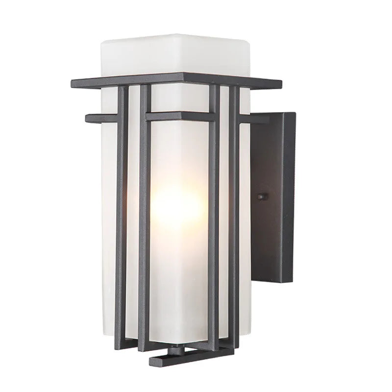 Nowoczesny kinkiet geometryczny lampa na zewnątrz – styl art déco