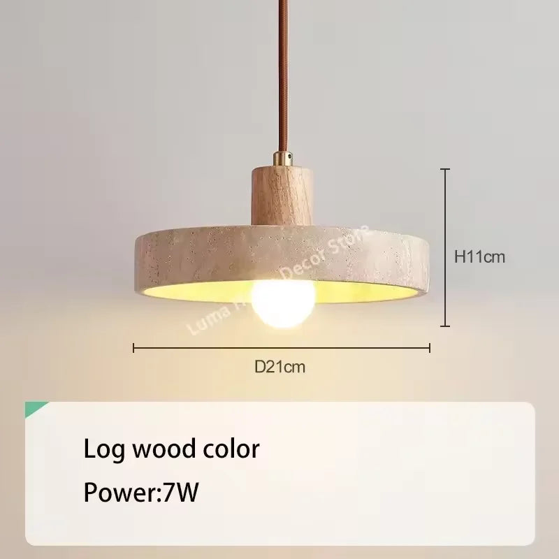 Lampa wisząca z kamienia – nowoczesna lampa sufitowa dekoracyjna w stylu minimalistycznym