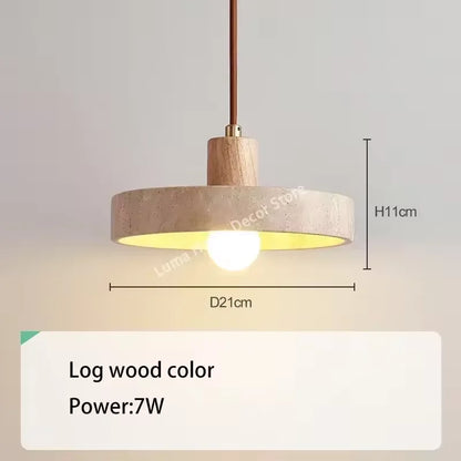 Lampa wisząca z kamienia – nowoczesna lampa sufitowa dekoracyjna w stylu minimalistycznym
