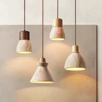 Lampa wisząca z kamienia – nowoczesna lampa sufitowa dekoracyjna w stylu minimalistycznym