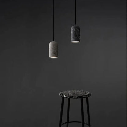 Industrialne Lampy Wiszące z Kloszem Betonowym / Terrazzo – Minimalistyczny Styl Loft
