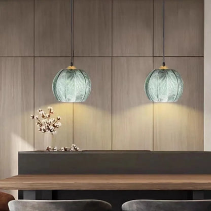 Szklana Lampa Wisząca w Formie Kuli