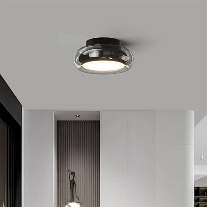 Nowoczesny Plafon Lampa Sufitowa ze Szklanym Kloszem