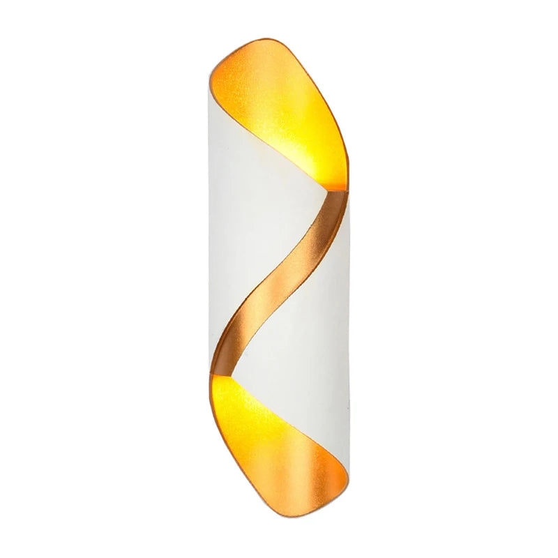 Nowoczesny Wodoodporny Kinkiet LED – Spiralny Design