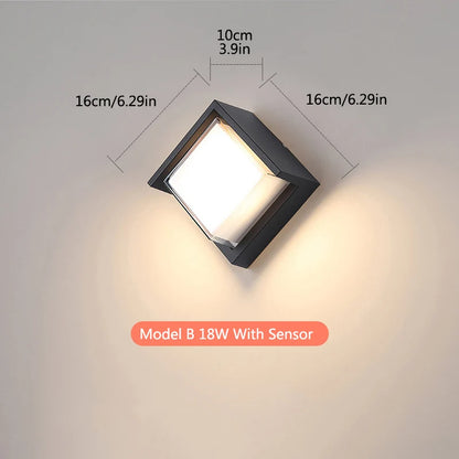 Zewnętrzna Lampa Ścienna z Czujnikiem Ruchu