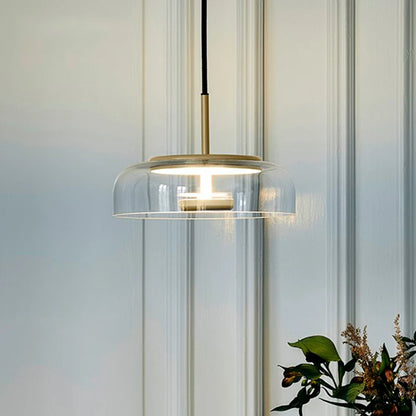 Nowoczesna Lampa Wisząca ze Szklanym Kloszem