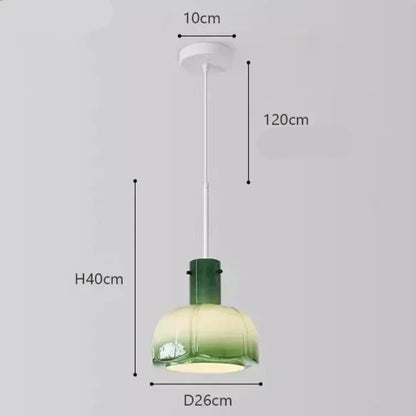 Kreatywna Szklana Lampa Wisząca do Salonu i Jadalni
