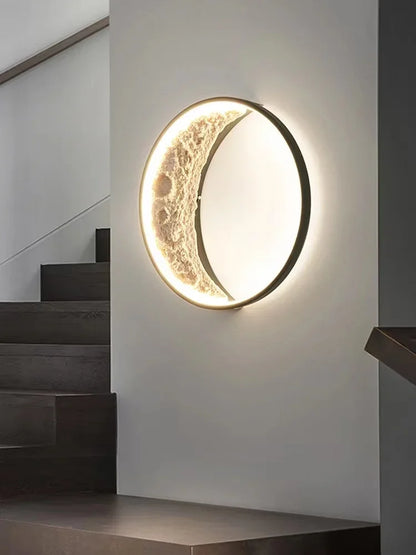 Lampa Ścienna LED 3D Księżyc