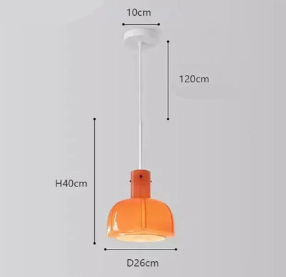 Kreatywna Szklana Lampa Wisząca do Salonu i Jadalni
