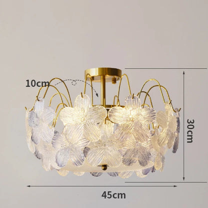 Elegancka Lampa Wisząca Żyrandol w Kwiatowym Stylu