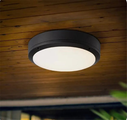 Nowoczesna lampa sufitowa LED do zastosowań zewnętrznych i wewnętrznych