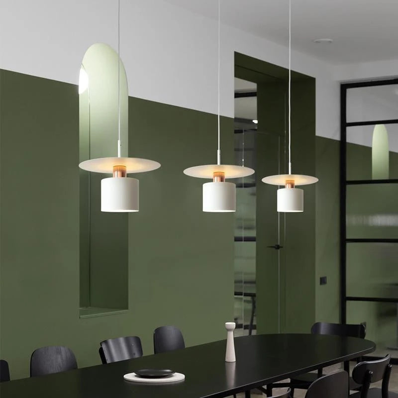 Nowoczesna Lampa Wisząca Skandynawska z Geometrycznym Akcentem