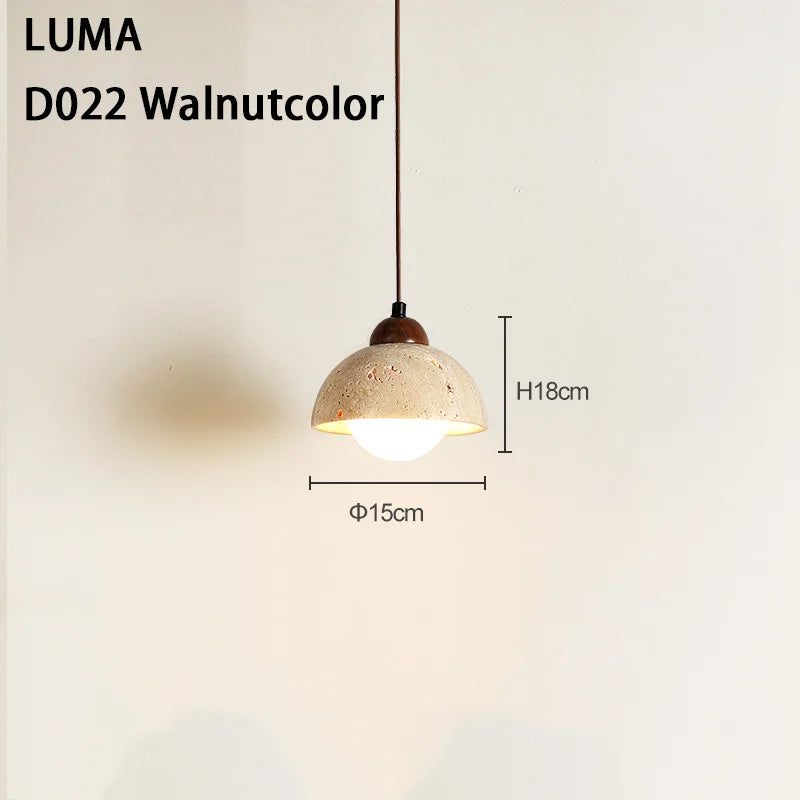 Lampa wisząca z kamienia – nowoczesna lampa sufitowa dekoracyjna w stylu minimalistycznym