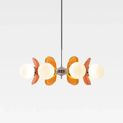 Lampa Wisząca Żyrandol Retro Modern z Kloszami Kuli Bauhaus