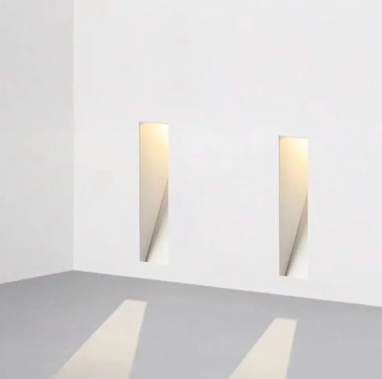 Wpuszczana lampa schodowa LED – kwadratowy kinkiet do montażu w ścianie