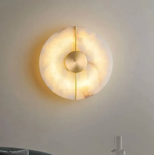 Kinkiet ścienny LED z naturalnego kamienia – nowoczesna lampa dekoracyjna