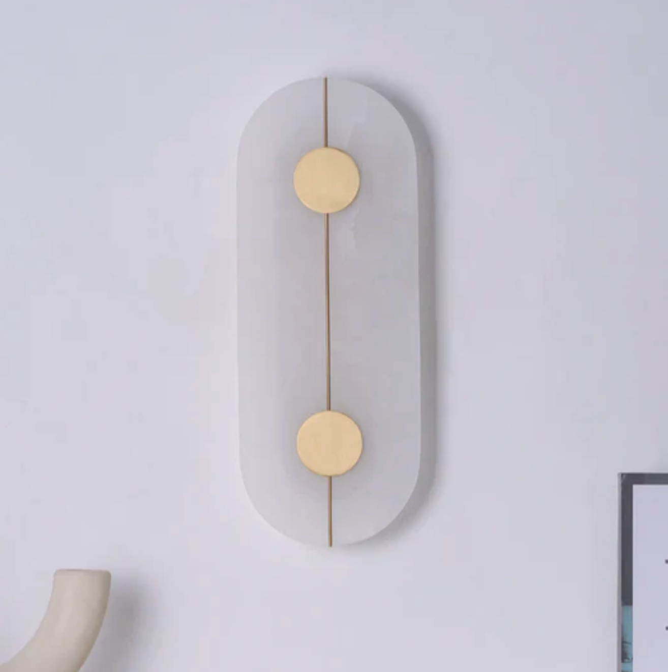 Kinkiet ścienny LED z naturalnego kamienia – nowoczesna lampa dekoracyjna