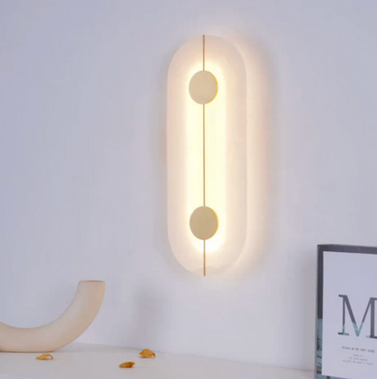 Kinkiet ścienny LED z naturalnego kamienia – nowoczesna lampa dekoracyjna