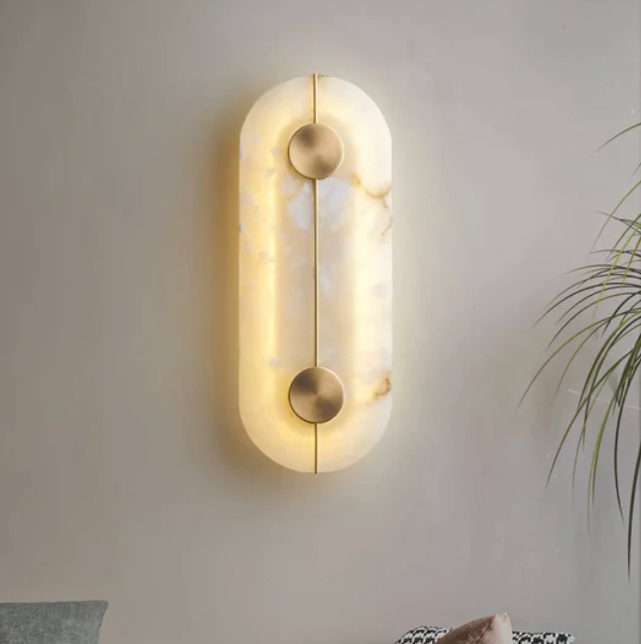 Kinkiet ścienny LED z naturalnego kamienia – nowoczesna lampa dekoracyjna