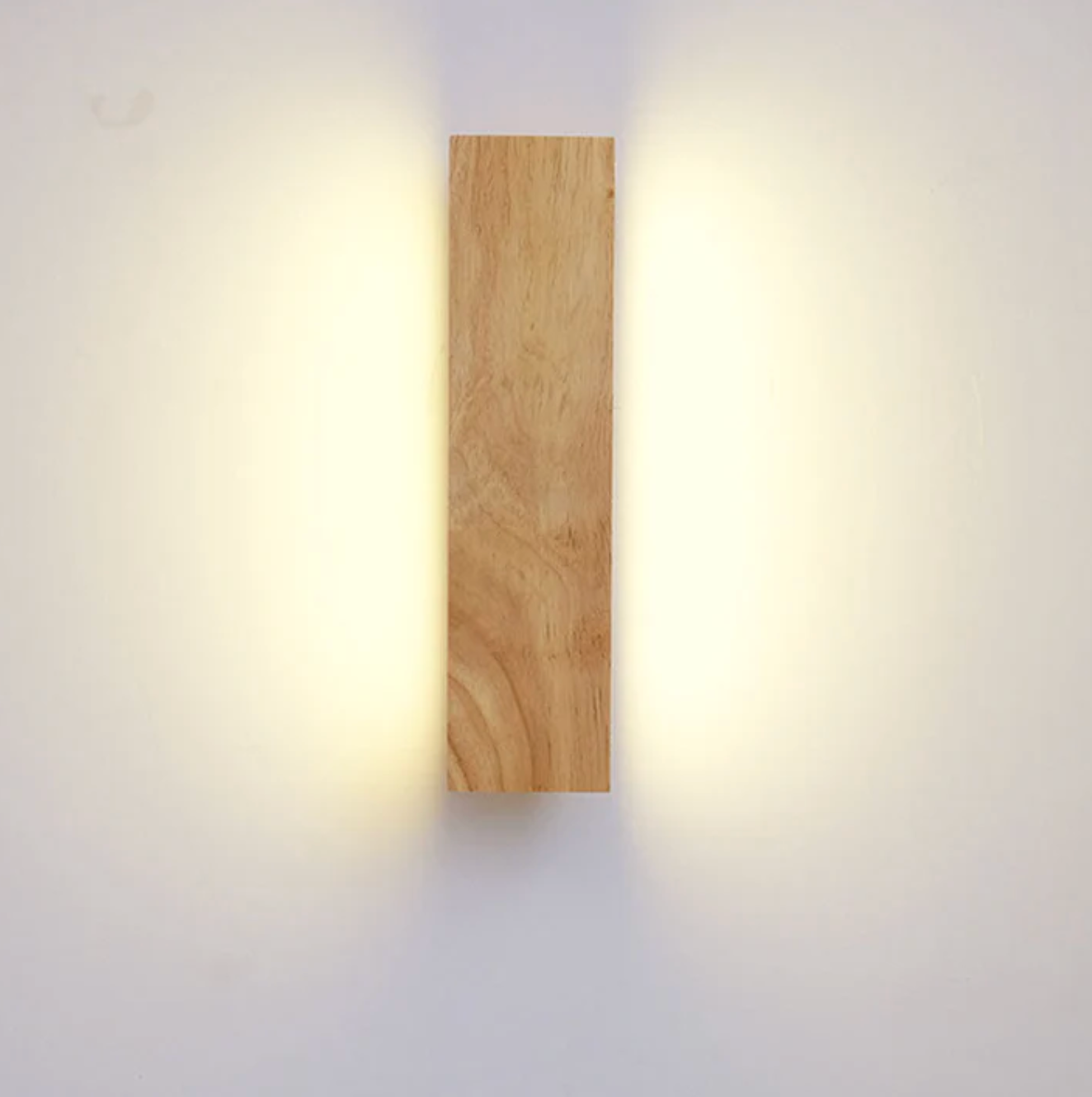 Drewniany kinkiet ścienny LED – minimalistyczna lampa liniowa