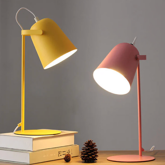 Nowoczesna lampa biurkowa metalowa – regulowana lampka stołowa do czytania