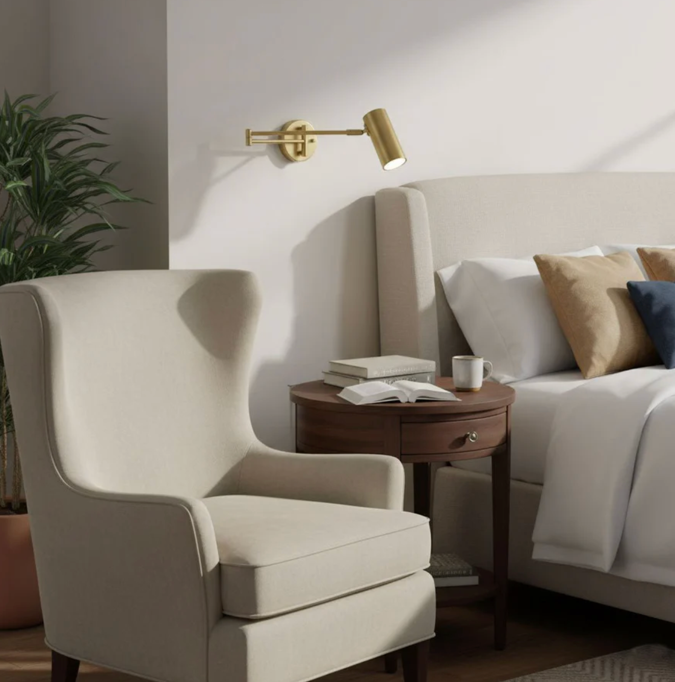 Nowoczesny kinkiet ścienny z regulowanym ramieniem – minimalistyczna lampa punktowa