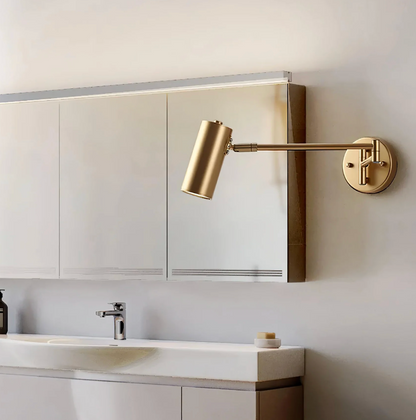 Nowoczesny kinkiet ścienny z regulowanym ramieniem – minimalistyczna lampa punktowa